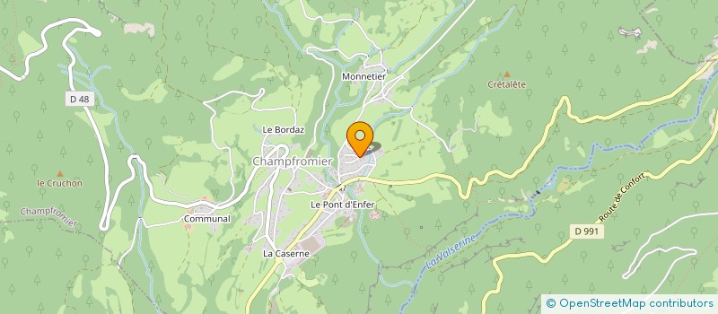 localisation de l'entreprise RV-INOV à CHAMPFROMIER