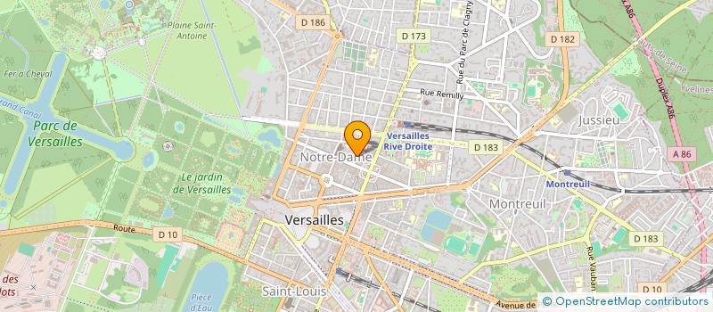 localisation de l'entreprise RV NARBONNE à VERSAILLES