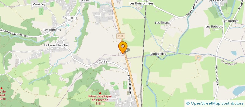 localisation de l'entreprise RV PROPRETE FOREZIENNE  PRALONG