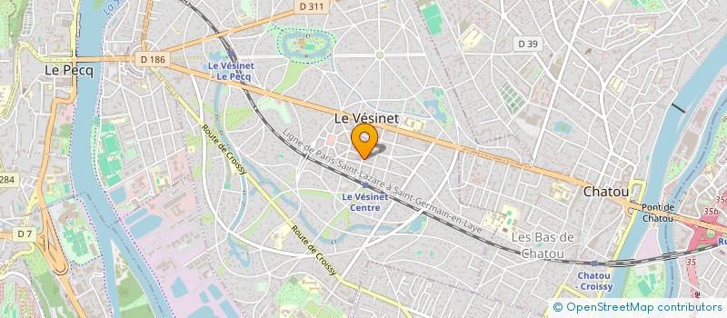 localisation de l'entreprise RV RIZZON à LE VESINET