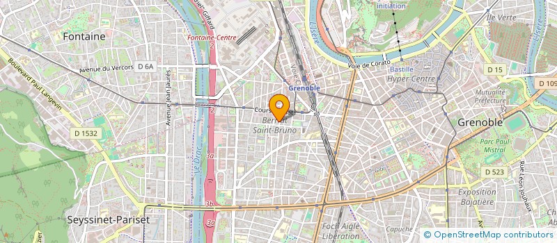 localisation de l'entreprise RV SERVICES à GRENOBLE