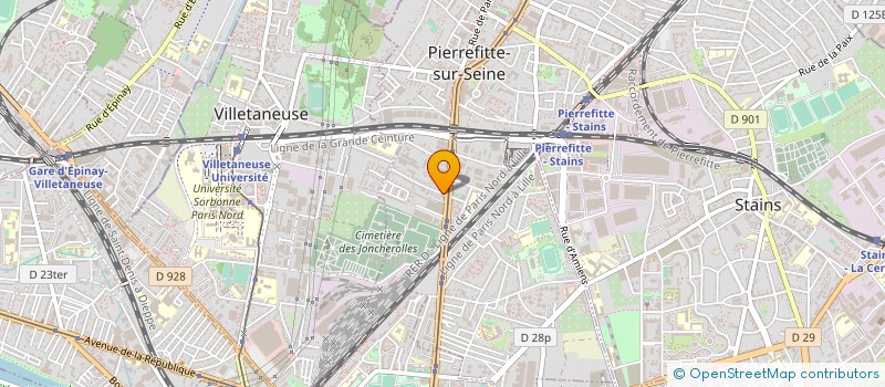localisation de l'entreprise RVA à PIERREFITTE SUR SEINE
