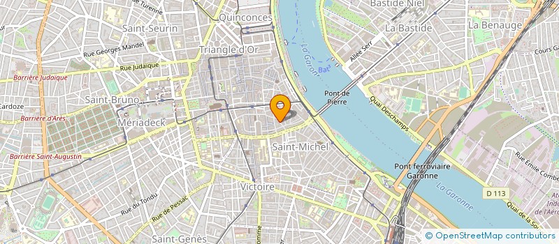 localisation de l'entreprise RVA DIFFUSION SARL à BORDEAUX