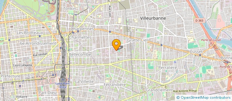localisation de l'entreprise RVA PALETTES à VILLEURBANNE