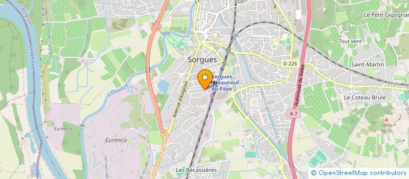 localisation de l'entreprise RVAD  SORGUES