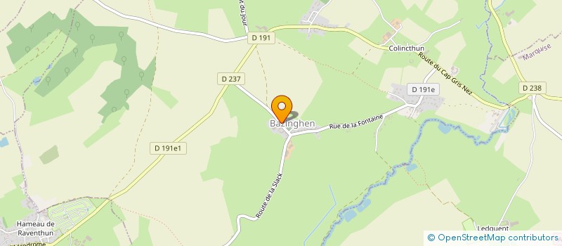 localisation de l'entreprise RVAHLD  BAZINGHEN