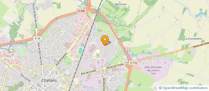 localisation de l'entreprise RVB à CHALLANS