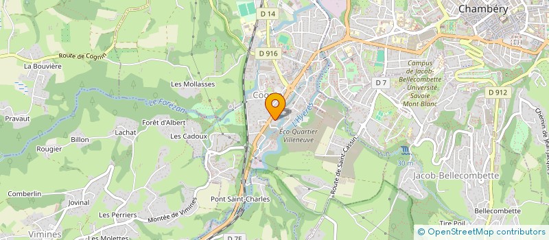 localisation de l'entreprise RVB HABITAT  CHAMBERY
