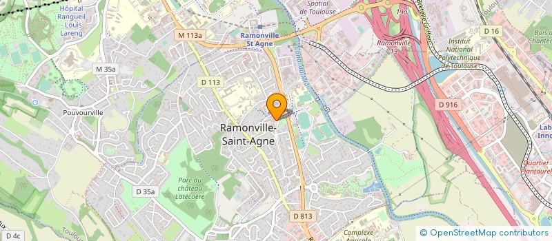 localisation de l'entreprise RVB VISION à RAMONVILLE-SAINT-AGNE