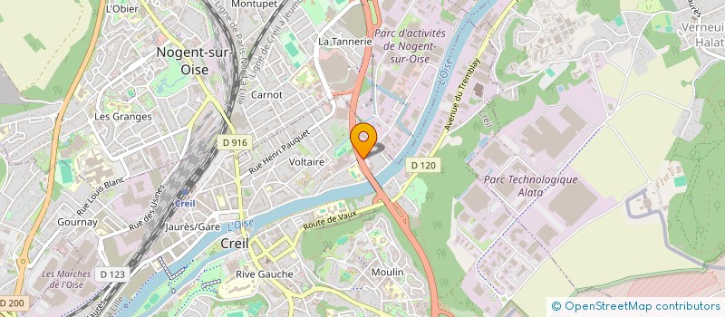 localisation de l'entreprise RVCI SYSTEME à CREIL