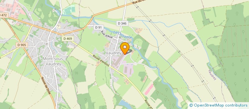 localisation de l'entreprise RVD GESTION ET FINANCES à VAUDREY