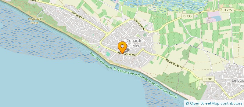 localisation de l'entreprise RVDI à LA COUARDE-SUR-MER
