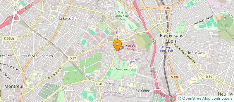localisation de l'entreprise RVF à MONTREUIL