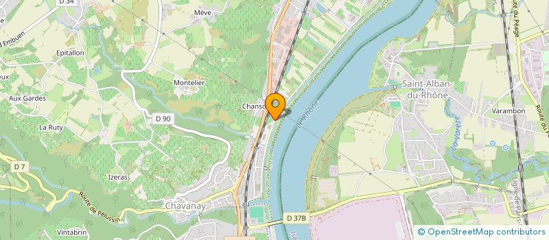 localisation de l'entreprise RVI  CHAVANAY