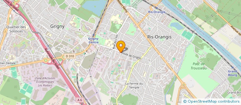 localisation de l'entreprise RVJ à RIS-ORANGIS