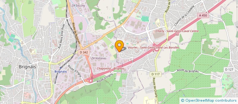 localisation de l'entreprise RVJ CONSULTING à SAINT-GENIS-LAVAL