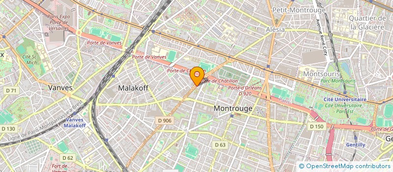 localisation de l'entreprise RVK  MONTROUGE