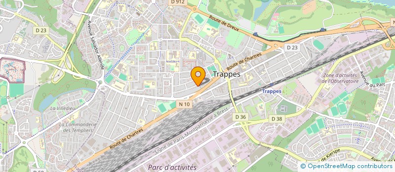 localisation de l'entreprise RVM à TRAPPES