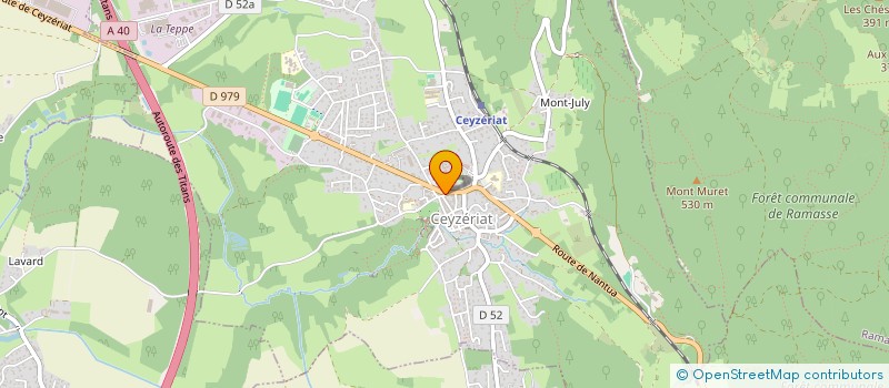 localisation de l'entreprise RVM INVEST à CEYZERIAT
