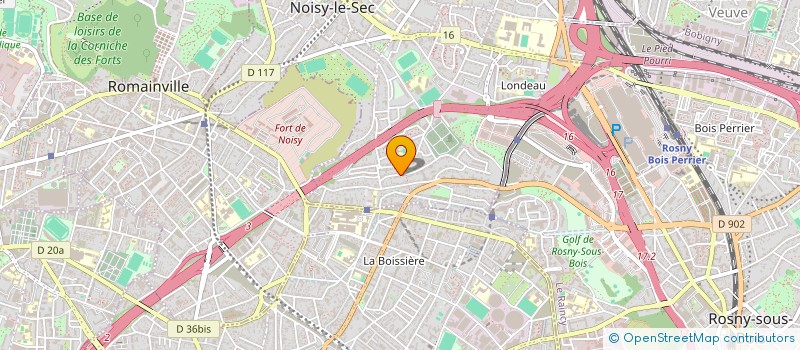 localisation de l'entreprise RVM PARTNERS à NOISY-LE-SEC