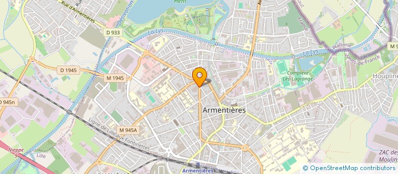 localisation de l'entreprise RVMP à ARMENTIERES