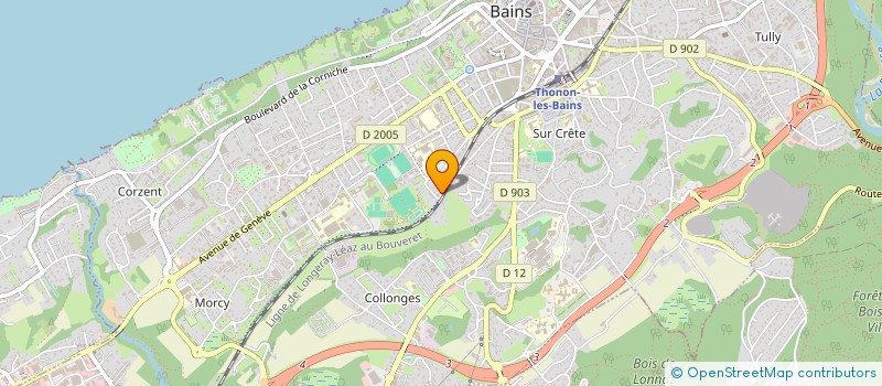 localisation de l'entreprise RVN TEXTILE à THONON-LES-BAINS