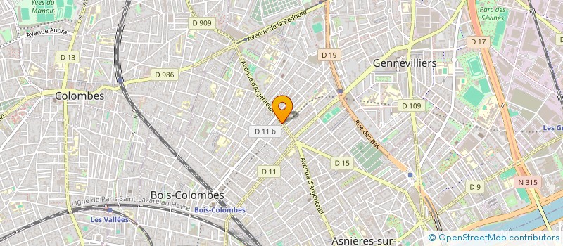 localisation de l'entreprise RVN2 à BOIS-COLOMBES