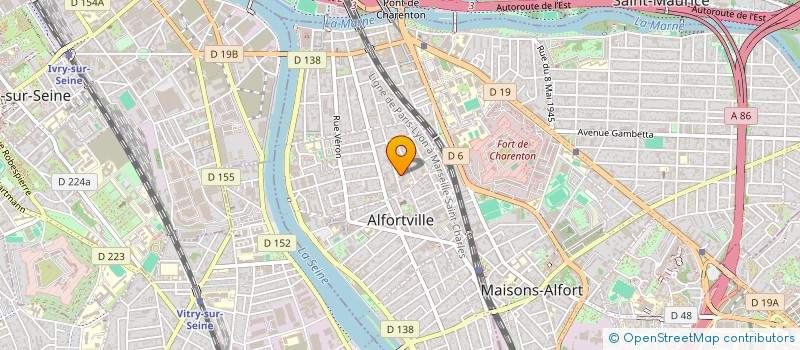 localisation de l'entreprise RVR RENOVATION VENTILATION RAVALEMENT à ALFORTVILLE