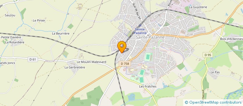 localisation de l'entreprise RVS 44 à SAINTE-PAZANNE