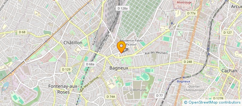 localisation de l'entreprise RVS à BAGNEUX