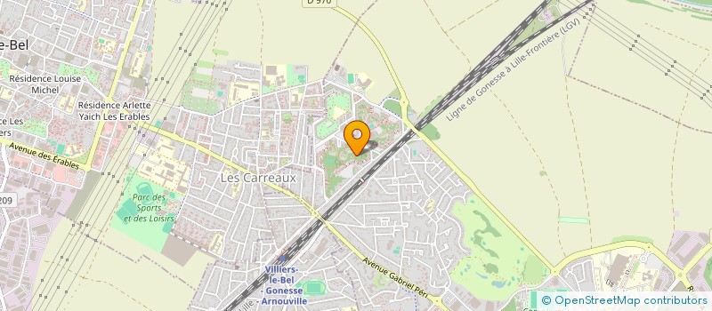 localisation de l'entreprise RVS  GONESSE