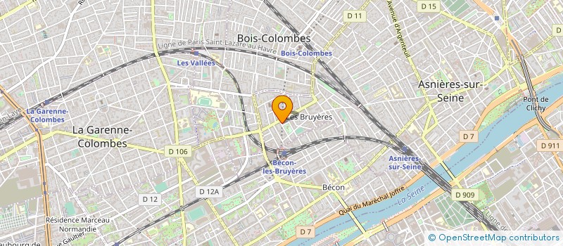 localisation de l'entreprise RVS CONSULT à ASNIERES-SUR-SEINE