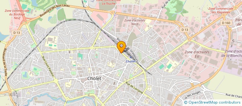 localisation de l'entreprise RVS SOURCING à CHOLET