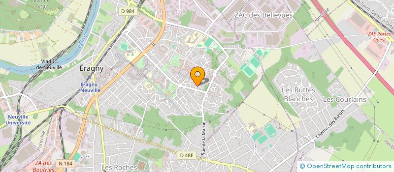 localisation de l'entreprise RVS SPORTS à ERAGNY