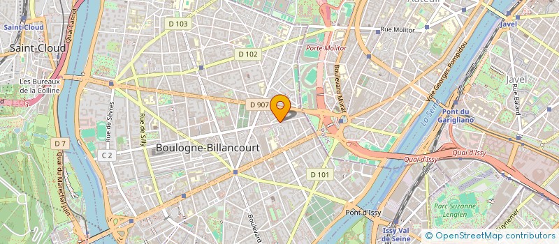 localisation de l'entreprise RVS TENNIS à BOULOGNE-BILLANCOURT