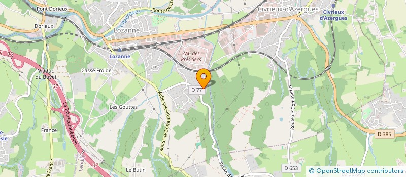 localisation de l'entreprise RVSLB IMMO  LOZANNE