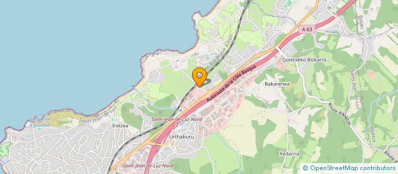 localisation de l'entreprise RVSP  SAINT-JEAN-DE-LUZ