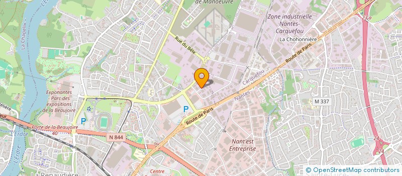 localisation de l'entreprise RVSV AUTO à NANTES