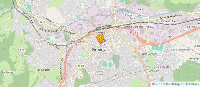 localisation de l'entreprise RVT à FIRMINY