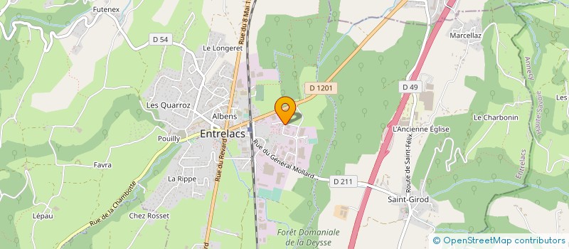 localisation de l'entreprise RVVM-BONNEFOY à ENTRELACS