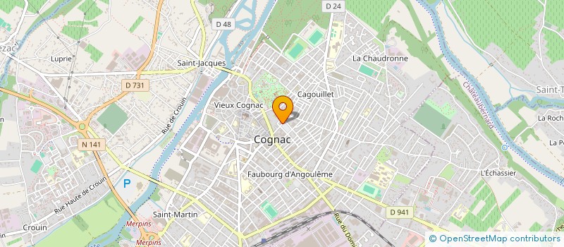 localisation de l'entreprise RW & C0 à COGNAC