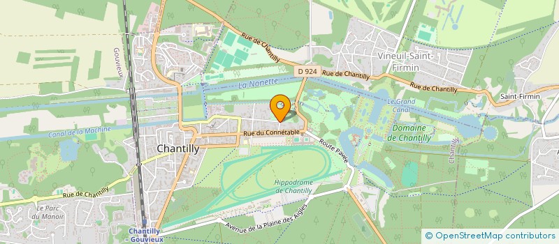 localisation de l'entreprise RW HOLDING  CHANTILLY