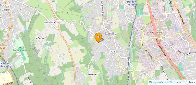 localisation de l'entreprise RW IMMO  DARDILLY