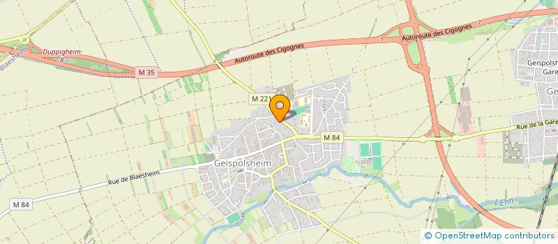 localisation de l'entreprise RW SPORT  GEISPOLSHEIM