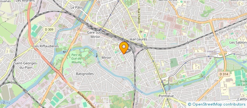 localisation de l'entreprise RWF  LE MANS