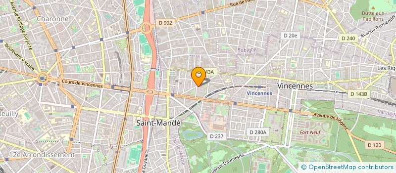 localisation de l'entreprise RWIM à VINCENNES