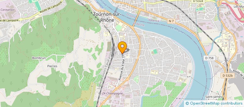 localisation de l'entreprise RWO à TOURNON-SUR-RHONE