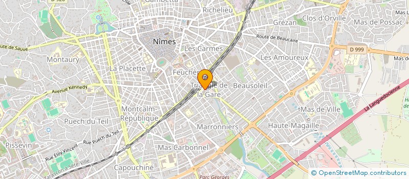 localisation de l'entreprise RWS FOOD  NIMES