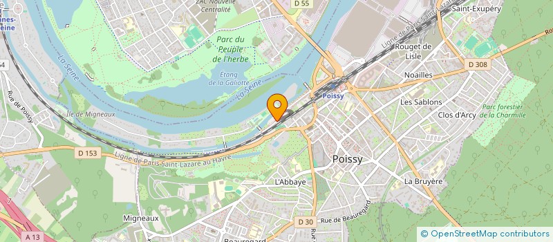 localisation de l'entreprise RX & CO à POISSY