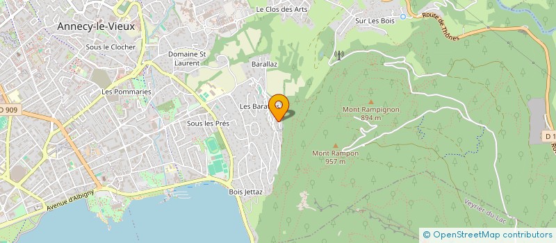 localisation de l'entreprise RX PERSPECTIVE à ANNECY